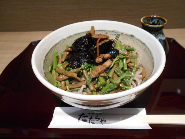 「隠岐あらめ山菜そば」@出雲そば たたらやの写真