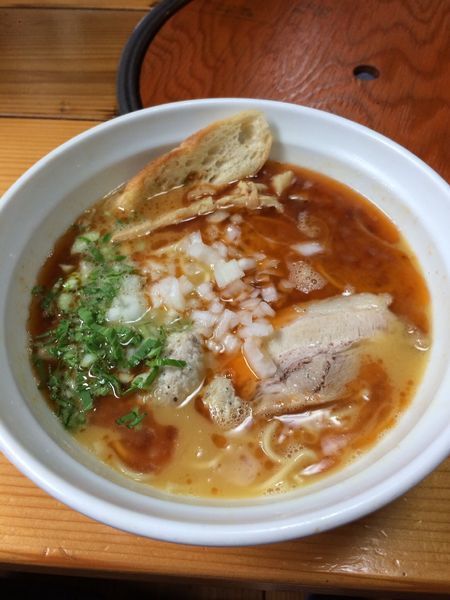 「鶏そば海老風味」@はりけんラーメン 南店の写真