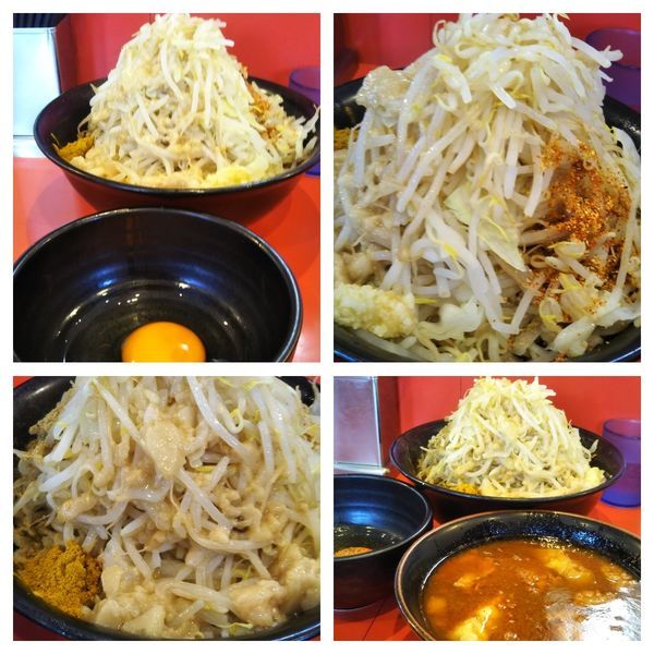 「辛いつけ麺（全増し）＋麺増し（600申請）＋カレー＋生卵」@麺屋 桐龍の写真