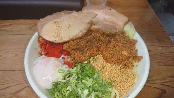 「特製汁なし担々麺大盛(1100円)+ミニライス(50円)」@自家製麺 てんかの写真