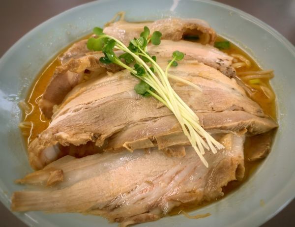 「味噌チャーシュー」@くるまやラーメン 栃木石橋店の写真