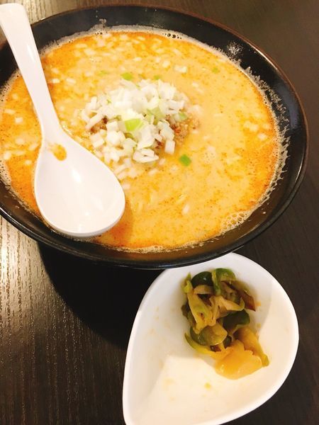 「担々麺 ザーサイトッピング」@神担 -GODTAN-の写真