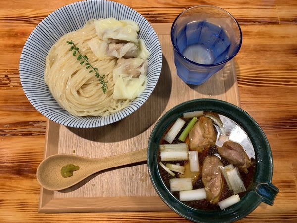 「しゃもつけ麺1100円」@柴崎亭 梅丘店の写真