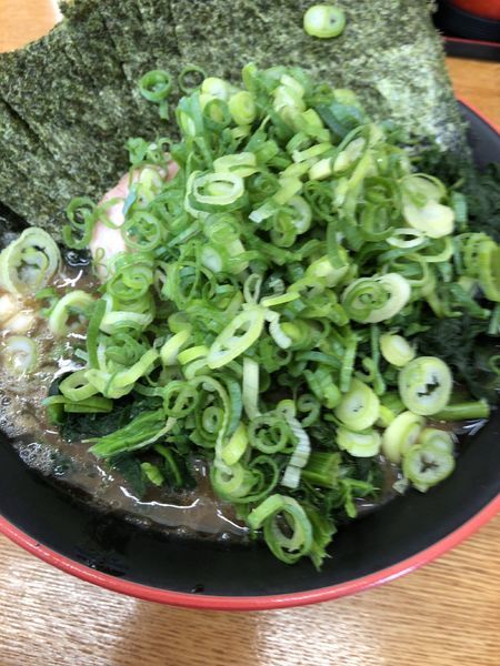 「のりほうれん草 らーめん」@麺家 紫極の写真