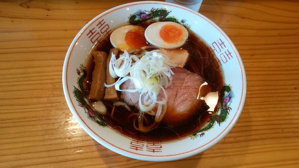 「味玉中華そば¥900-+替え玉ハーフ(トムヤムクン)¥250」@中華蕎麦 みうらの写真