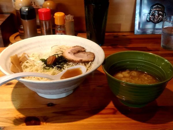 「うめしそつけめん(並盛・200g)820円＋味玉100円」@旭川らーめん かじべえの写真