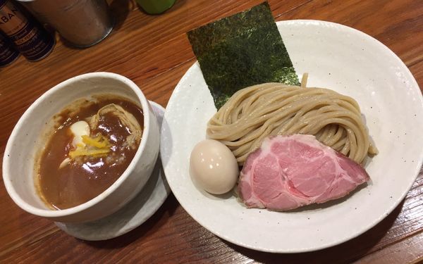 「豚つけそば味玉」@どろそば屋 ひろしの写真