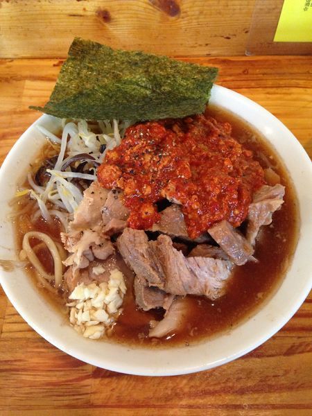 「ぶた入りオロチョンラーメン 700円」@にかいやの写真