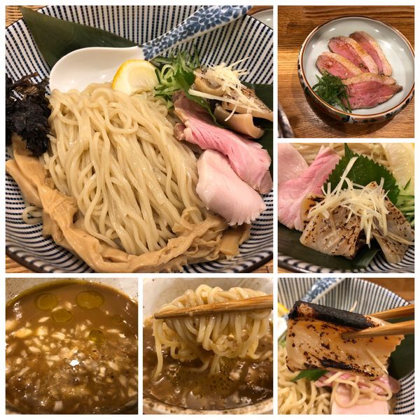 「【限定1日15食】冷やし烏賊肝醤油950円鴨むね肉300円」@中華そば きなりの写真