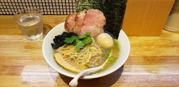 「全部入り貝塩らーめん」@らーめん 改の写真