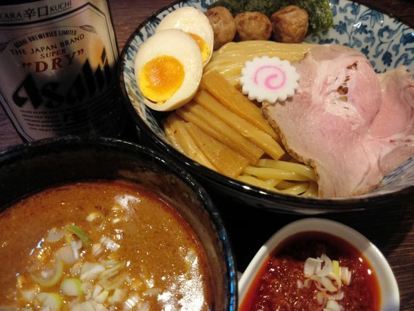 「辛口つけ麺（並） ￥900・追い辛 ￥100」@麺処はなぶさの写真