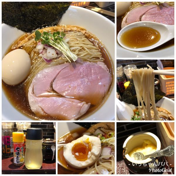 「冷やし貝そば 醤油 880円 味玉 100円」@noodles kitchen GUNNERS 新丸子店の写真