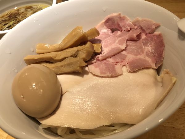 「特製つけ麺＋メンマ＋ビール」@中華そば みやざきの写真