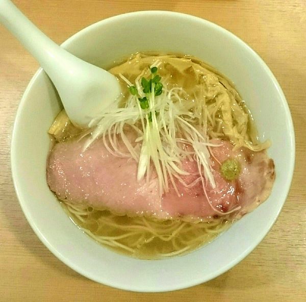 「塩中華そば 替玉」@中華そば 流川の写真