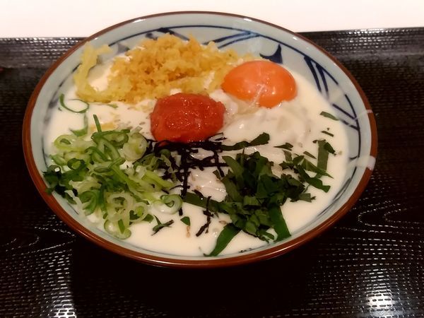 「明太クリーム釜玉(並盛)640円」@丸亀製麺 イーサイト高崎店の写真