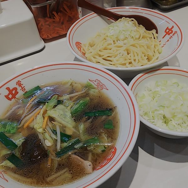 「冷やし醤油タンメン＋ネギ」@蒙古タンメン中本 秋津店の写真