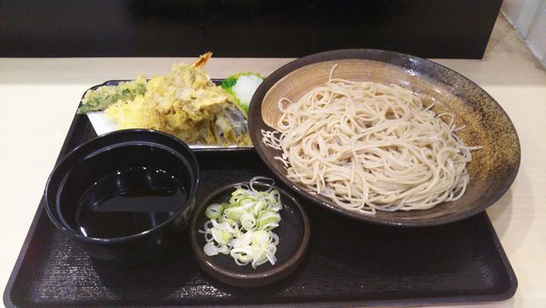 「天そば、大盛（クーポン）」@ゆで太郎 谷田部店の写真