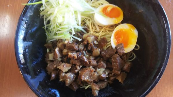 「ぼっかけトロたま汁なしラーメン 650円」@中華そば 龍の髭の写真
