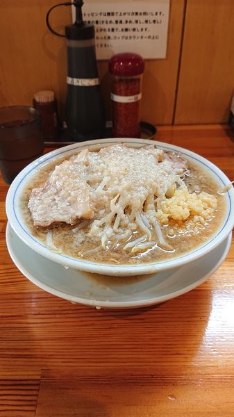 「豚ラーメン   ニンニク  アブラ」@連の写真