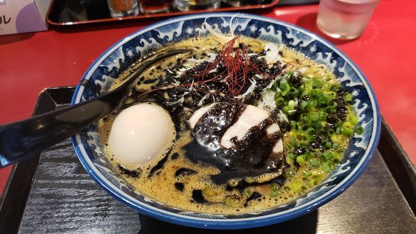 「焦がし味噌らぅめん　850円+味噌味玉100円☆」@麺匠 佐蔵の写真