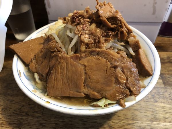 「ミニらーめん+豚」@らーめん梵’s BONES北浦和本店の写真