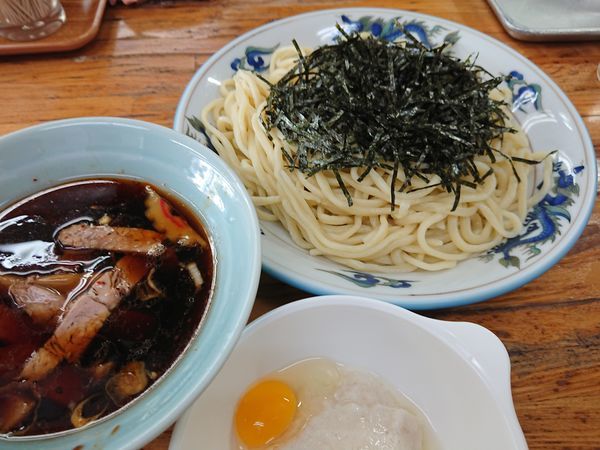 「つけざる850円＋とろろ(うずらの卵付き)100円」@丸長 坂戸店の写真