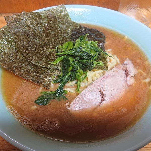 「ラーメン麺増し820円硬め、缶ビール370円」@横浜家系ラーメン 大原家の写真
