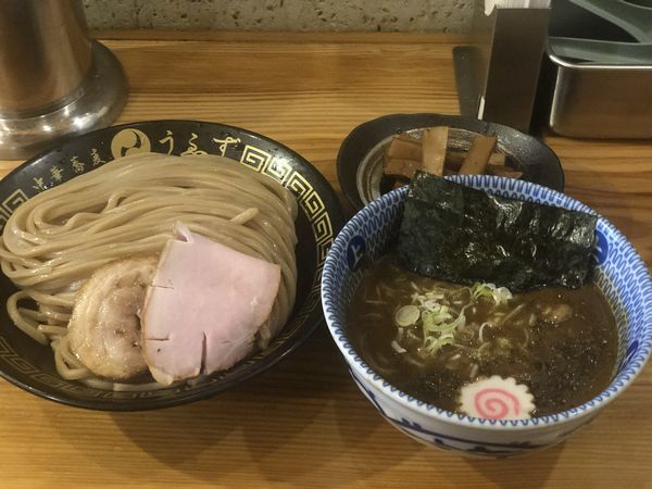 「つけ麺(並)＋極太メンマ」@中華蕎麦うゑずの写真