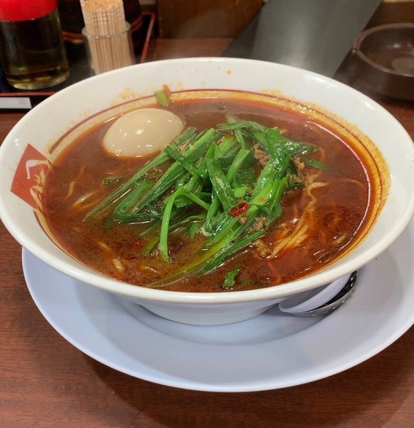 「タイワンラーメン 味玉」@ラーメンばんだいの写真