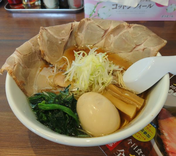「特製つる屋醤油らぁめん大盛 細麺」@上州熟成醤油らぁめん つる屋の写真
