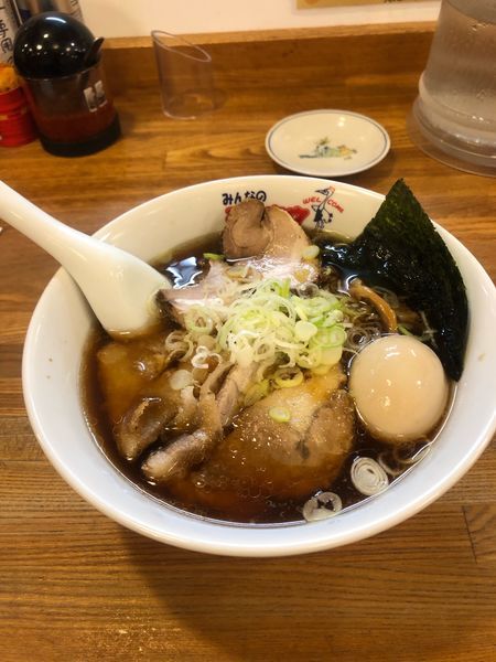 「濃厚中華そば（＋肉揚げ）」@テンホウ 若槻大通り店の写真