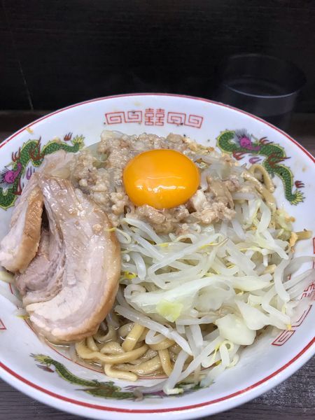 「小豚汁なし(アブラ)」@ラーメン二郎 横浜関内店の写真