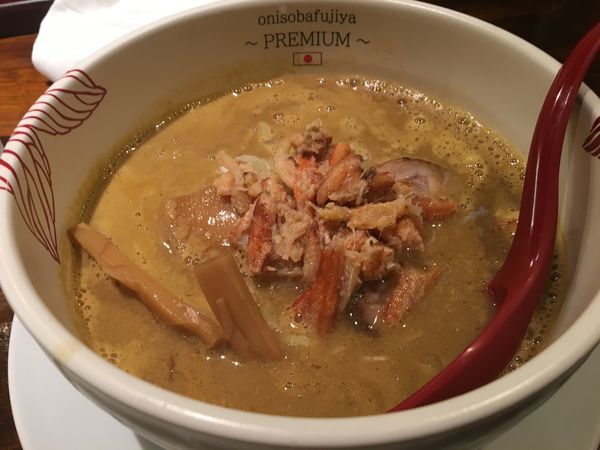 「濃厚蟹味噌らぁ麺」@onisobafujiya ～PREMIUM～の写真