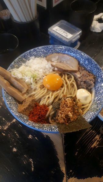 「カレーまぜそば」@狼煙 大宮店の写真