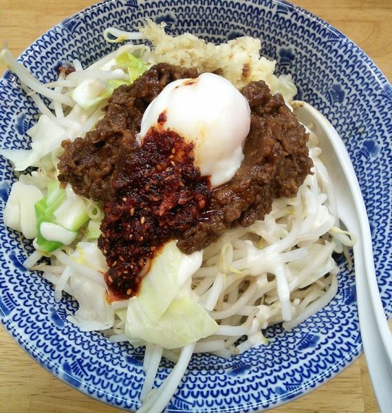 「【限定】キーマカレーの油そば　７５０円」@らーめん きじとらの写真