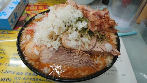 「濃厚海老ラーメン950円+他」@ラーメン 富次郎 堀町店の写真