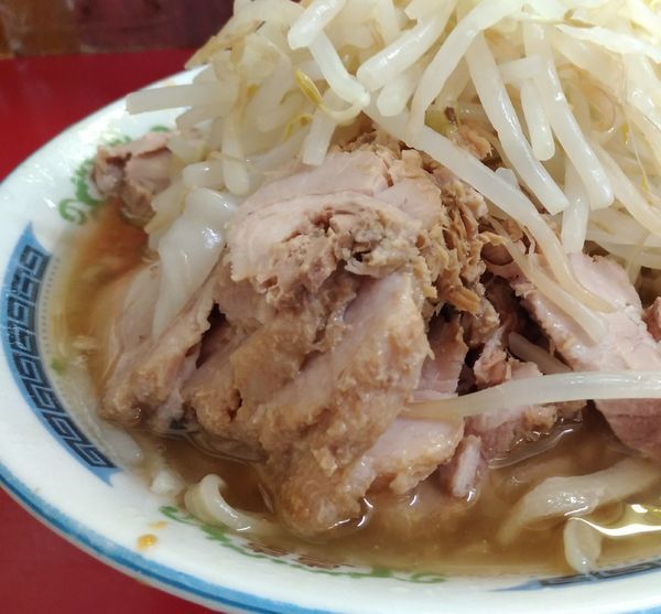 「小ラーメン豚入り」@ラーメン二郎 目黒店の写真
