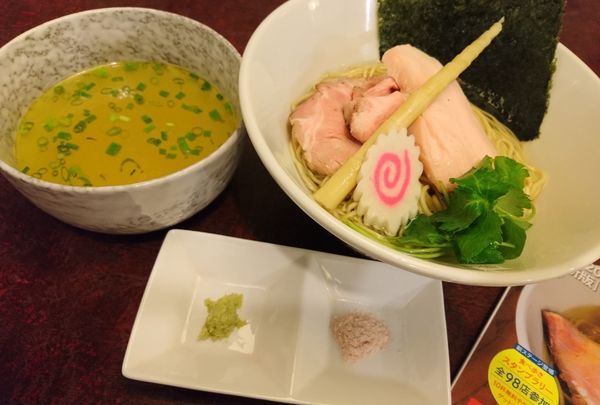 「天草大王と鯛煮干し濃厚昆布水のつけ麺(塩)」@麺匠えにしの写真