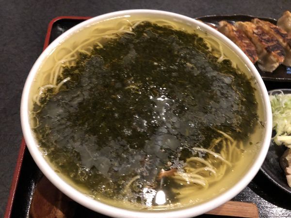 「【ぬるぬる】ぎばさラーメン塩」@秋田ラーメン はまの写真