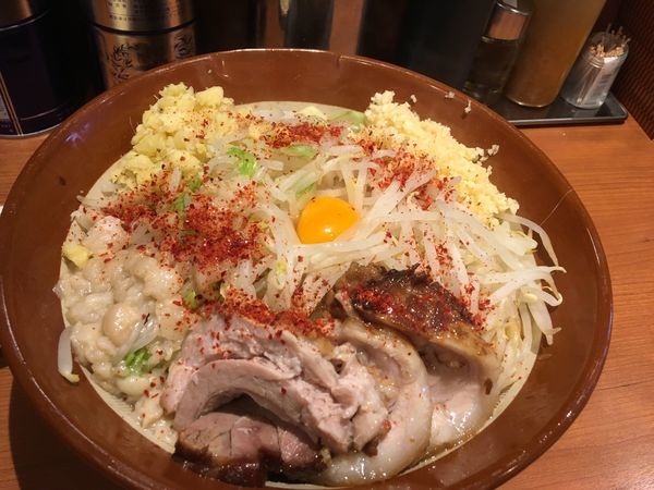 「大汁なし変更麺増し」@豚山 町田店の写真