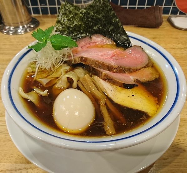 「特製中華そば+ワンタン(1180円)」@手打式超多加水麺 ののくらの写真