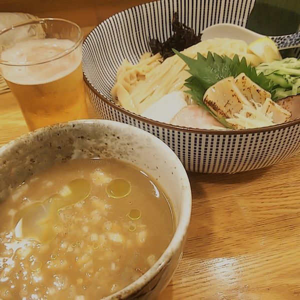 「【1日15食限定】冷やし烏賊肝醤油」@中華そば きなりの写真