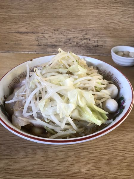 「ラーメン豚入り＋岩下のらっきょう」@ラーメン二郎 栃木街道店の写真