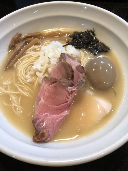 「純鯛ソバ 味玉」@七福軒の写真