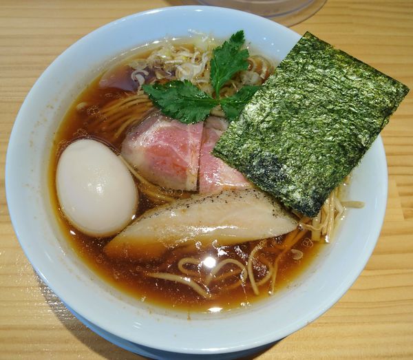 「こもんそば＋味玉」@麺ゃこもんの写真