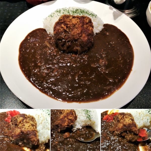 「メンチカツカレー 790円」@ぱおぱおカレー 浅草千束通り店の写真