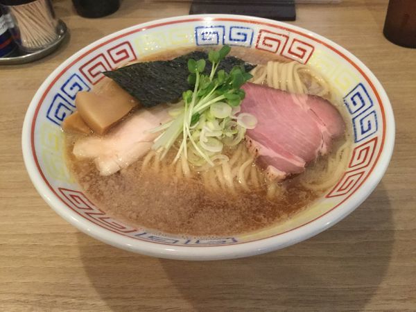 「背脂煮干しそば(¥750)」@人力俥の写真