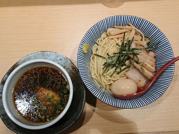 「【特製スペシャル】醤油つけ麺」@塩つけ麺 灯花の写真