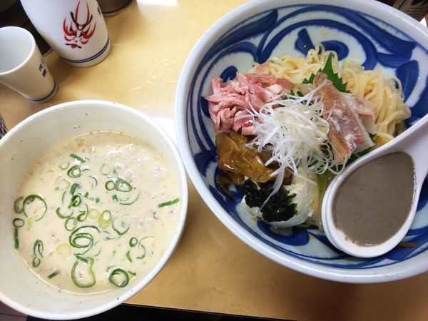 「【限定】豆乳と煮干の坦々つけ麺　赤魚の粕漬け添え　990円」@中華そば よしかわの写真
