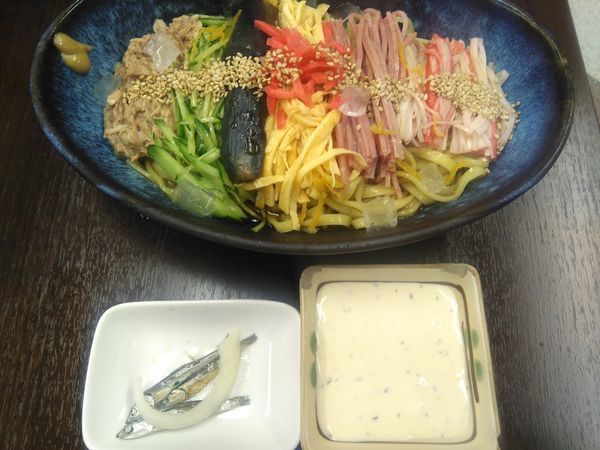 「（夏季限定）冷やし中華¥850」@中華蕎麦 丸め 東久留米店の写真